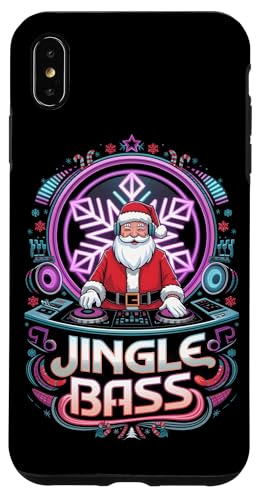 Hülle für iPhone XS Max Santa DJ Rave Music Festival Jingle Bass Raver Weihnachten von House Techno EDM Music Lover Xmas Men Women Tees