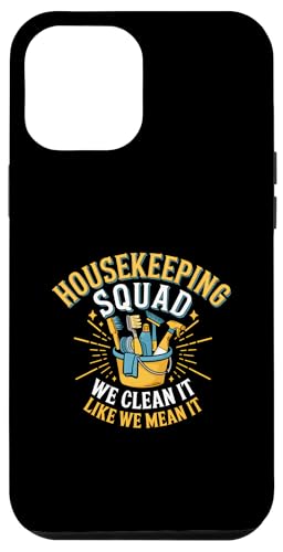 Hülle für iPhone 14 Plus Lustiges Housekeeping Squad We Clean It Housekeeper von Housekeeping Housekeepers Cleaning Apparel & Gifts