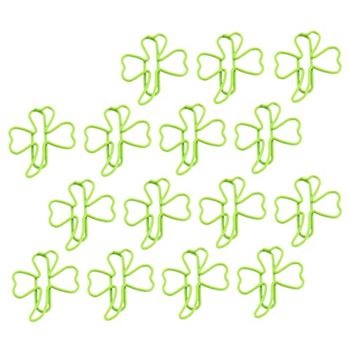 Housoutil 1 Satz 15 Stück Kleeblatt-lesezeichen Sortiert Grüne Papierklammern Lesezeichen-clips Kreativ Schreibwaren-clip Büroklammer Planer-clips Süße Grüne Blattnotizclips Green Umspritzen Housoutil 1 Satz 15 Stück Kleeblatt-lesezeichen Sortiert Grüne Papierklammern Lesezeichen-clips Kreativ Schreibwaren-clip Büroklammer Planer-clips Süße Grüne Blattnotizclips Green Umspritzen von Housoutil