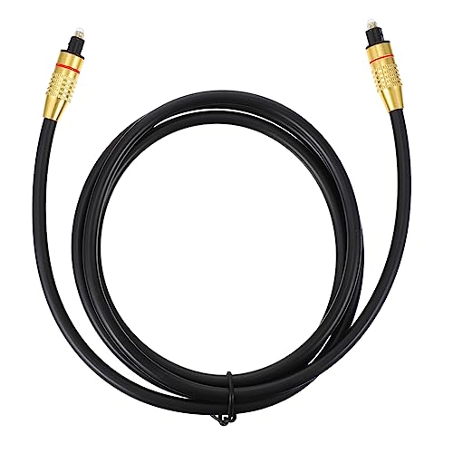 Housoutil 1 Stk Audioleitung glasfaserkabel fiber optic cable optical audio cable Heimkinokabel Adapter für optische Kabel od 6.0 Audiokabel optisches kabel für spielkonsole Legierung Black von Housoutil