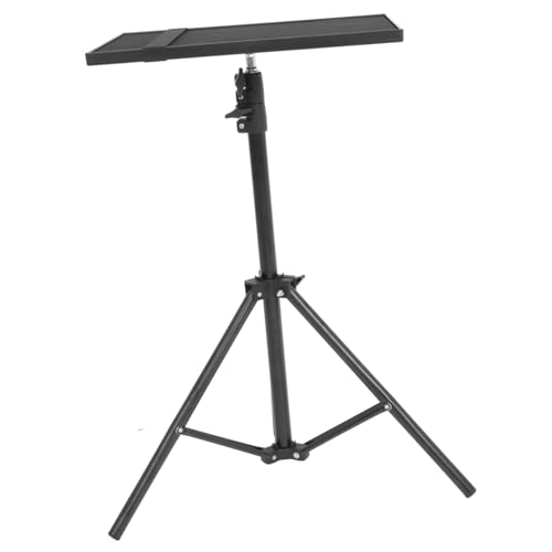 Housoutil 1Stk Dreieckiges Regal Stativständer für Projektoren Computerhalter DJ-Rack Handy aufsteller Handy Halter regalhalterung Projektorständer Laptop-Stativ Aluminiumlegierung Black von Housoutil