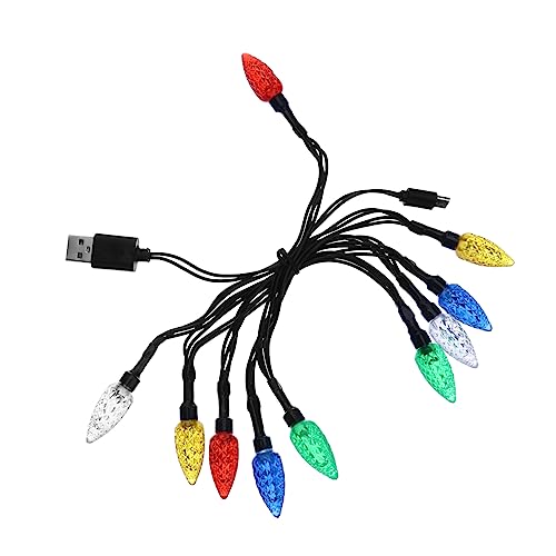 Housoutil 1Stk Ladekabel für Lichterketten weihnachtsdeko USB-Ladegeräte dekorative Außenleuchten USB-Ladekabel weihnachtslicht handy ladegerät led weihnachtsbaumbeleuchtung Handy Ladekabel von Housoutil