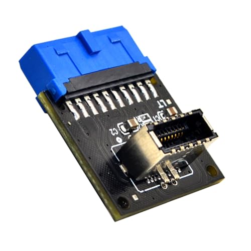 Housoutil Computer Adapter USB-Header-Splitter USB Typ e Adapter Computerzubehör USB-frontpanel-Adapter 19-pin-Header-konverter Verlängerungsadapter Für Motherboard Elektronisches Bauteil von Housoutil