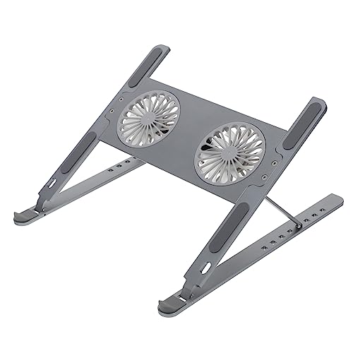 Housoutil Halterung für Luftkühlung Laptophalter Laptop kühler Laptop-Fan USB-C-Lüfter Laptop Stand with Fan Laptop Halter Laptop Fan Laptop-Lüfterkühler Laptop-Kühlkissen Aluminiumlegierung von Housoutil