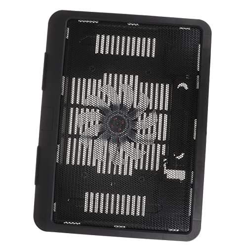 Housoutil Notebook-kühler Computertischzubehör Tragbare Ventilatoren Laptop-Riser Laptop-schreibtischständer Laptop-Fan Anti-rutsch-laptophalterung Kühlpad Für Laptop-lüfter Plastik Black von Housoutil