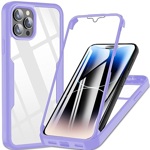 Hovisi für iPhone 14 Pro Hülle Mit Eingebautem Displayschutz, für iPhone 14 Pro Hülle 360° Rundumschutz Robust Bumper Case, Outdoor Stoßfest für iPhone 14 Pro Handyhülle Mit Eingebautem Displayschutz von Hovisi