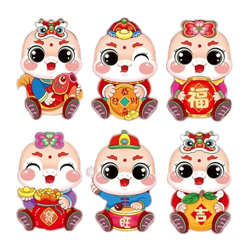 6PCS Chinesische Glücksgeldumschlagpapierpapier Rötung Umschlag Zum Geburtstag Weihnachten Chinesische Neujahr Hochzeit Hochzeit von Hrtyvhin