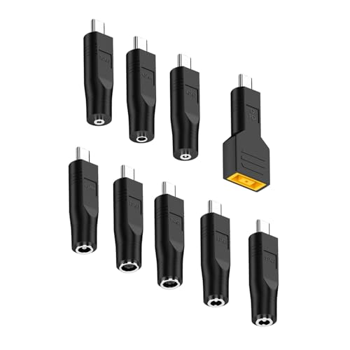 Hrtyvhin 9PCS Typ C Männlicher Eingang In Weibliche Ausgang PD100W Adapter Für Stromkabel Austausch von Hrtyvhin