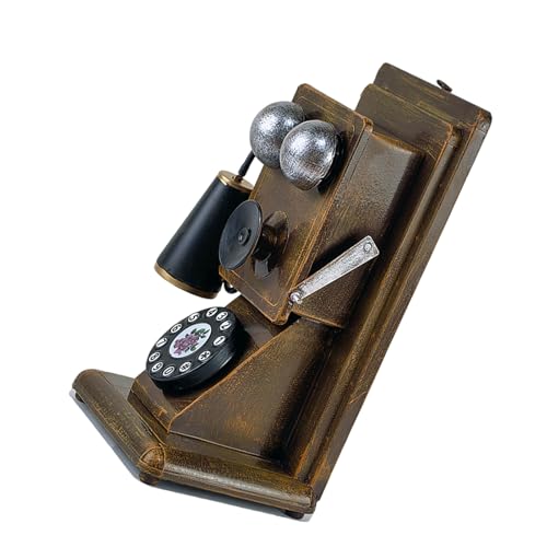 Retro Metal Antique Telefonmodell Dekorative Figur Vintage Rotary Telefon Ornament Für Home Und Office Desktop Dekore von Hrtyvhin