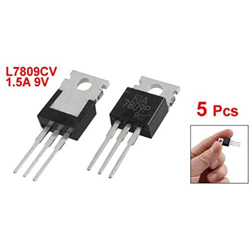 Hsdubygr 5 Stueck L7809CV 3 Terminals durch das Loch 1.5A 9V Positive Spannungsregler von Hsdubygr