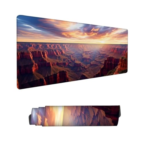 Gaming Mauspad XXL,Mauspad Himmel Mousepad 1600x800x3mm,Schreibtischunterlage Berg Mousepad,Wasserdicht Anti-Rutsch Mouse Pad,Verbessert Präzision und Geschwindigkeit,Gaming-Mauspads für PC Hs-246 von Hsqpoobd