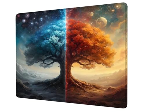 Mauspad Sternenhimmel Mousepad Klein 320x260x3mm, Mini Gaming Mauspad Mond Schreibtischunterlage, Wasserdicht Anti-Rutsch Mouse Pad, Verbessert Präzision und Geschwindigkeit, Gaming Zubehör H1-118 von Hsqpoobd