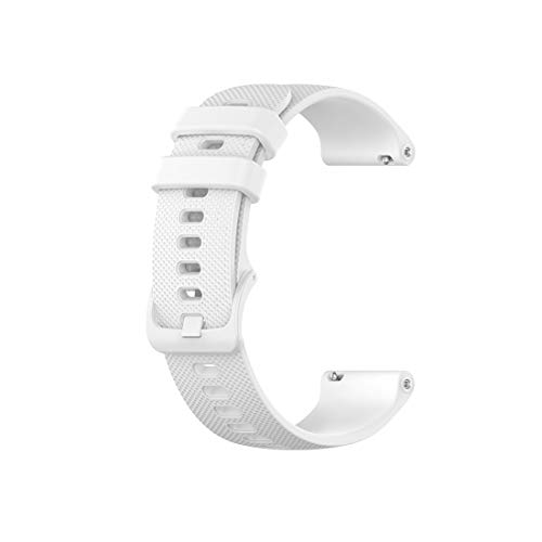 Huabao Armband Kompatibel mit Garmin vivoactive 4,Verstellbares Silikon Sport Strap Ersatzband für Garmin vivoactive 4 Watch (Weiß) von Huabao