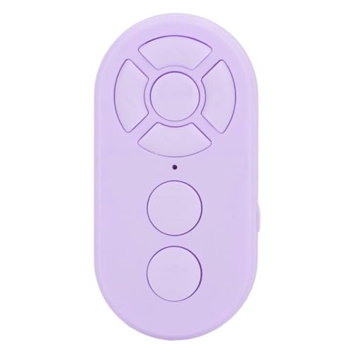 Telefon-Fernbedienungs-Clicker, Tragbare BT-Fernbedienung, Selfie-Taste, Multifunktional Zum Ansehen von Kurzen Videos (Purple) von Huairdum