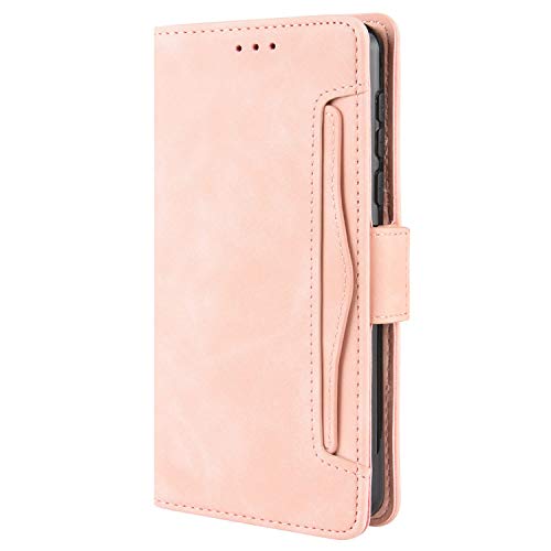 HualuBro Handyhülle für TCL 503 Hülle Leder, Flip Case Cover Stoßfest Klapphülle Handytasche LederHülle Schutzhülle für TCL 503 Tasche (Pink) von HualuBro