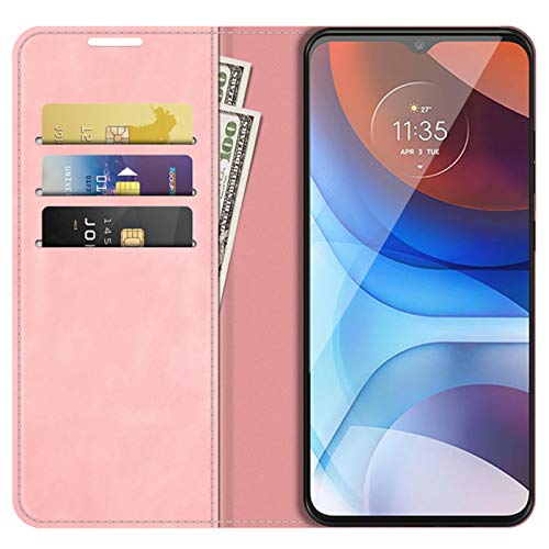 HualuBro Hülle für Honor 200 Pro Handyhülle Leder, Magnetisch Stoßfest Schutzhülle Klapphülle Handytasche Flip Case Cover für Honor 200 Pro 5G Tasche, Pink von HualuBro