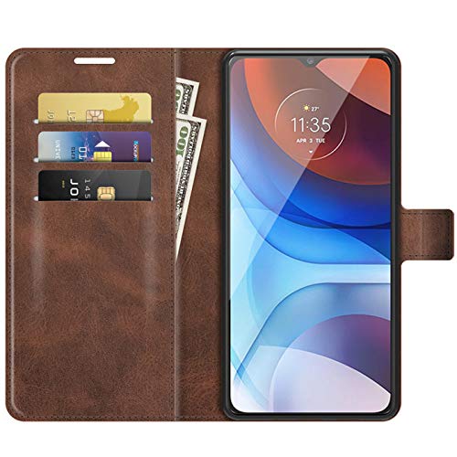 HualuBro Hülle für Honor Magic6 Lite/Magic 6 Lite 5G HandyHülle Leder, Stoßfest Flip Case Cover Klapphülle Handytasche LederHülle Wallet Schutzhülle für Honor Magic6 Lite Tasche (Braun) von HualuBro