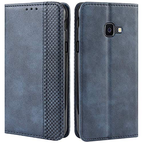 HualuBro Samsung Galaxy Xcover 4s Hülle, Galaxy Xcover 4 Hülle Leder, Stoßfest Klapphülle Schutzhülle Handyhülle Handytasche LederHülle Flip Case Cover für Galaxy Xcover 4s Tasche, Blau von HualuBro