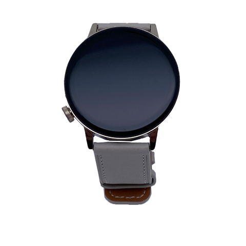 Huawei Watch GT 3 Elegant 42mm Bluetooth Lederarmband weiß Edelstahlgehäuse gold von Huawei