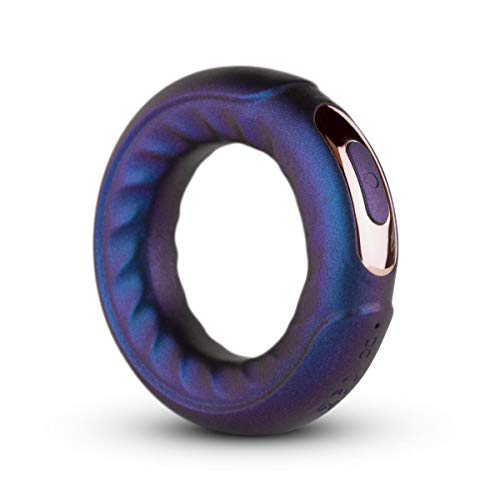 Hueman Saturn Vibrierender Cockring – Penis Ring für eine Längere und Härtere Erektion – Cockring mit 10 Vibrationseinstellungen – Penis Ring Innendurchmesser 4,70 cm - Lila von Hueman