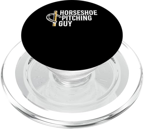 Horseshoe Pitching Guy PopSockets PopGrip für MagSafe von Hufeisen Wurf Pitching Design Idee