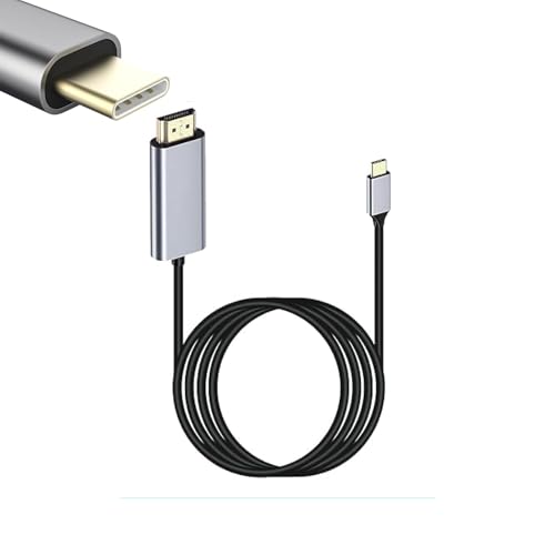 HDMI Adapter USB C HDMI 4K,Plug-and-Play,USB c Auf Hdmi,USB C Hdmi,Hdmi Auf USB C,Hdmi USB C Kabel,USB C to Hdmi,Robust und Langlebig,Hohe Auflösung - Breite Kompatibilität von Hugfads