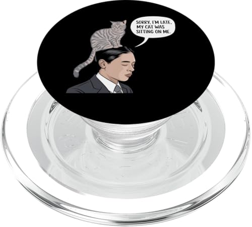 Sorry Im late design 2 PopSockets PopGrip für MagSafe von Hugo Jim