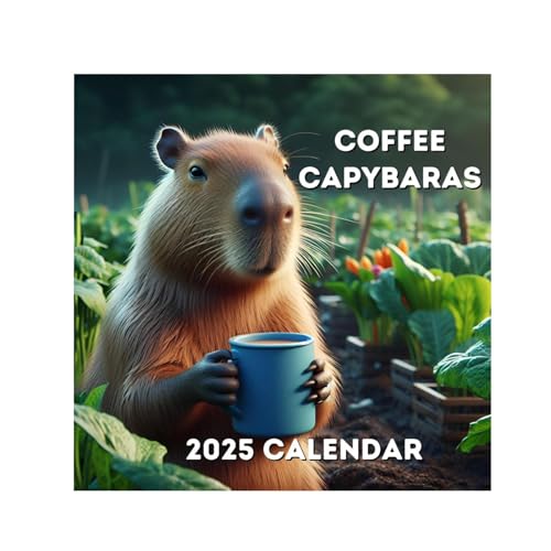 Capybara Kalender 2025 Capybara Animal 2025 Wandkalender 12 Monate Capybara für Organisation und Planung von Hugsweet