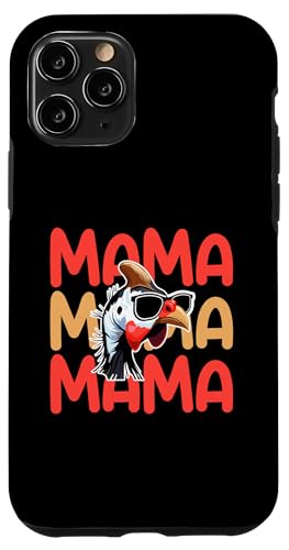 Hülle für iPhone 11 Pro Hahn Mama Mutter Hühner Perlhuhn von Huhn Bauernhof Perlhuhn Landwirt Bauer