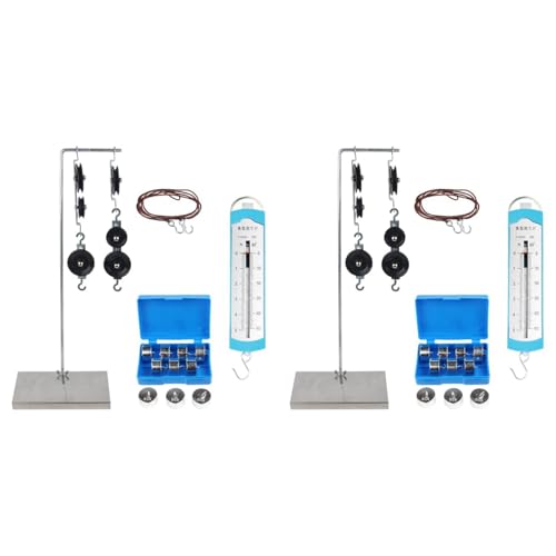 Huhudyy 2X Dynamometer Balance Physik Experimente Spring Haken Code Mechanik Von Maschinen Riemen Scheiben Block Set von Huhudyy