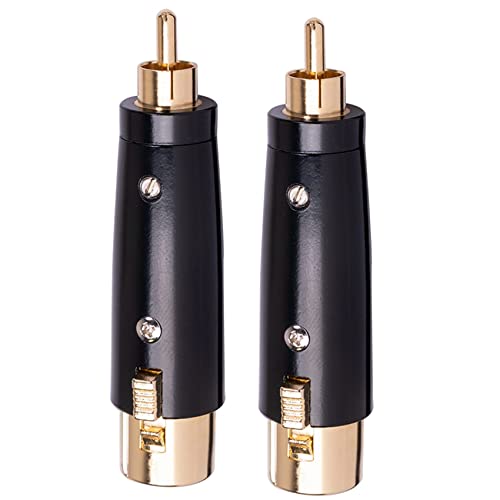 Huhudyy 2X XLR zu Cinc,H Adapter Stecker zu XLR Stecker Buchse Adapter XLR zu Cinc,H Stecker Adapter für Stereo Mikrofon Kabel von Huhudyy