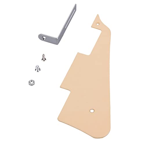 Huhudyy Gitarren Pickguard Cream Einlagige Schutzplatte Pickguard für LP Gitarrenteile von Huhudyy