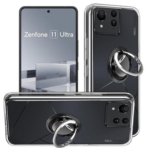 HuiYouMY hülle mit Ring Compatible with Asus Zenfone 11 Ultra,hülle silikon stoßfest Compatible with Asus Zenfone 11 Ultra schutzhülle handyhülle Tasche case Clear von HuiYouMY