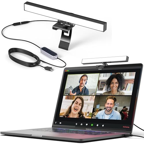 HumanCentric Videokonferenzbeleuchtung – Webcam-Licht für Streaming, LED-Monitor- und Laptop-Licht für Videokonferenzen, Zoom-Beleuchtung für Computer, ersetzt Ringlicht für Zoom-Meetings, Einzelset von HumanCentric