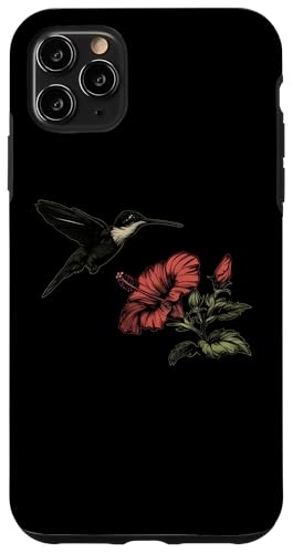 Hülle für iPhone 11 Pro Max Kolibri, Vogelbeobachtung, Hibiskus, Blumenmädchen, Pflanze, Mutter von Hummingbird Bird Watching Apparel