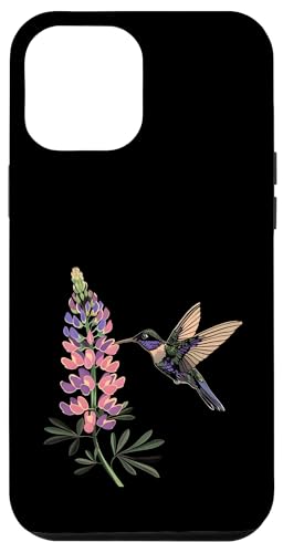 Hülle für iPhone 12 Pro Max Niedlicher Kolibri, Vogelbeobachtung, Lupine, Blumenmädchen, Pflanze, Mutter von Hummingbird Bird Watching Apparel