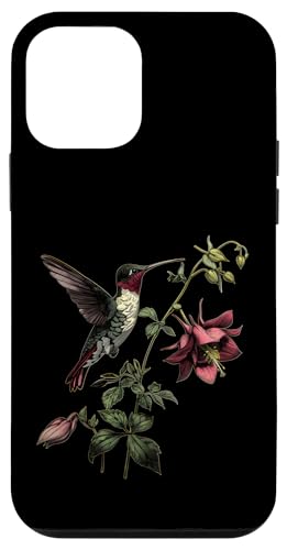 Hülle für iPhone 12 mini Kolibri Vogelbeobachtung Columbine Blumenmädchen Pflanze Mama von Hummingbird Bird Watching Apparel