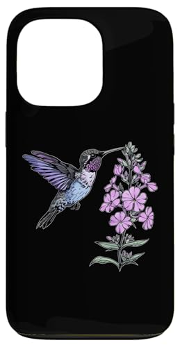 Hülle für iPhone 13 Pro Blumenkolibri, Vogelbeobachtung, Phlox, Blumenmädchen, Pflanze, Mutter von Hummingbird Bird Watching Apparel