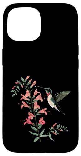 Hülle für iPhone 15 Kolibri Vogelbeobachtung Penstemon Blumenmädchen Pflanze Mama von Hummingbird Bird Watching Apparel