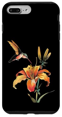 Hülle für iPhone 7 Plus/8 Plus Kolibri Vogelbeobachtung Taglilien Blumenmädchen Pflanze Mama von Hummingbird Bird Watching Apparel