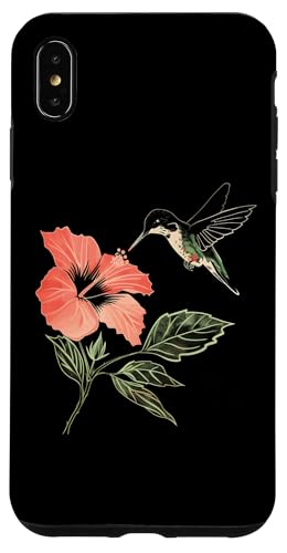 Hülle für iPhone XS Max Kolibri, Vogelbeobachtung, Hibiskus, Blumenmädchen, Pflanze, Mutter von Hummingbird Bird Watching Apparel