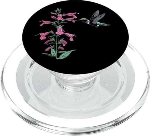 Kolibri Vogelbeobachtung Penstemon Blumenmädchen Pflanze Mama PopSockets PopGrip für MagSafe von Hummingbird Bird Watching Apparel