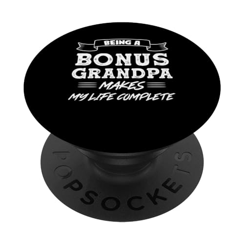 Ein Bonus-Opa zu sein macht mein Leben komplett Schritt Opa PopSockets mit austauschbarem PopGrip von Humor step grandfather & bonus grandad Gift Ideas