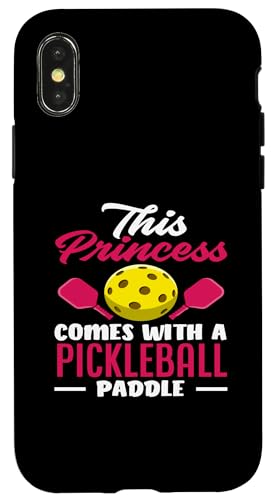 Hülle für iPhone X/XS Diese Prinzessin Hat Einen Pickleball-Schläger von Humorvolle Pickleball Geschenke Enthusiasten Spiel