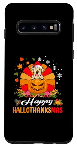 Hülle für Galaxy S10 Labrador Retriever Hallothanksmas Halloween Herbst von Hund Hallothanksmas Halloween Thanksgiving Xmas