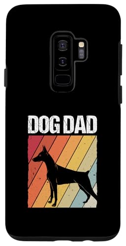 Hülle für Galaxy S9+ Hund Papa Dobermann Hund Papa Vatertag Tierhalter Hund Papa von Hund Papa Haustier Hundehalter Vatertag Design