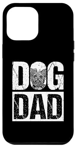 Hülle für iPhone 15 Plus Hund Papa Yorkie Hund Papa Tierhalter Hundeliebhaber von Hund Papa Haustier Hundehalter Vatertag Design