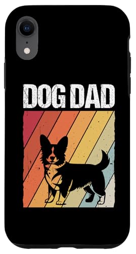 Hülle für iPhone XR Hund Papa Corgi Vatertag Tierhalter Hundeliebhaber Familie von Hund Papa Haustier Hundehalter Vatertag Design