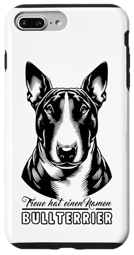 Hülle für iPhone 7 Plus/8 Plus Bullterrier Miniatur Bullterrier Kampfhund Listenhund Hund von Hunde Hundebesitzer Frauchen Herrchen Geschenk