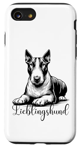 Hülle für iPhone SE (2020) / 7 / 8 Bullterrier Miniatur Bullterrier Kampfhund Listenhund Hund von Hunde Hundebesitzer Frauchen Herrchen Geschenk
